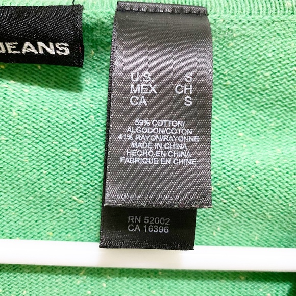 Unique DKNY Terry Knit Long Sleeve Crop Wrap Top S - Picture 6 of 14